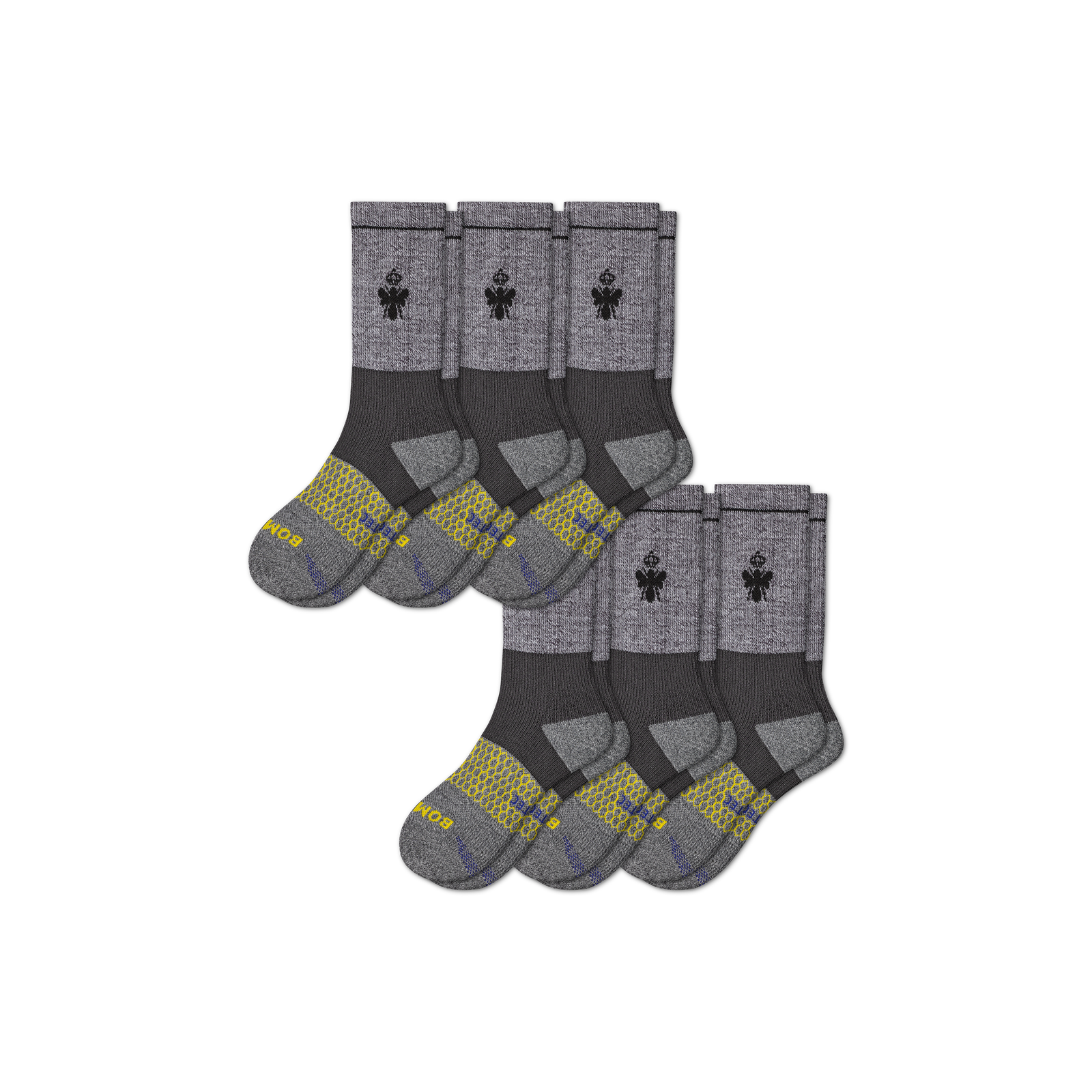 Targeted Compression Performance Calf Sock 6-Pack Charcoal L