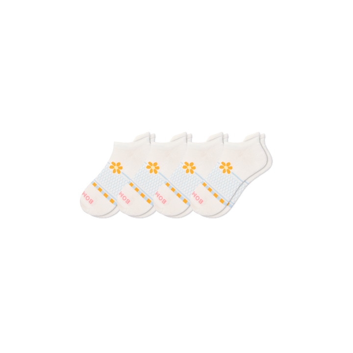 Women's Beach Day Ankle Sock 4-Pack - Cloud Bloom L