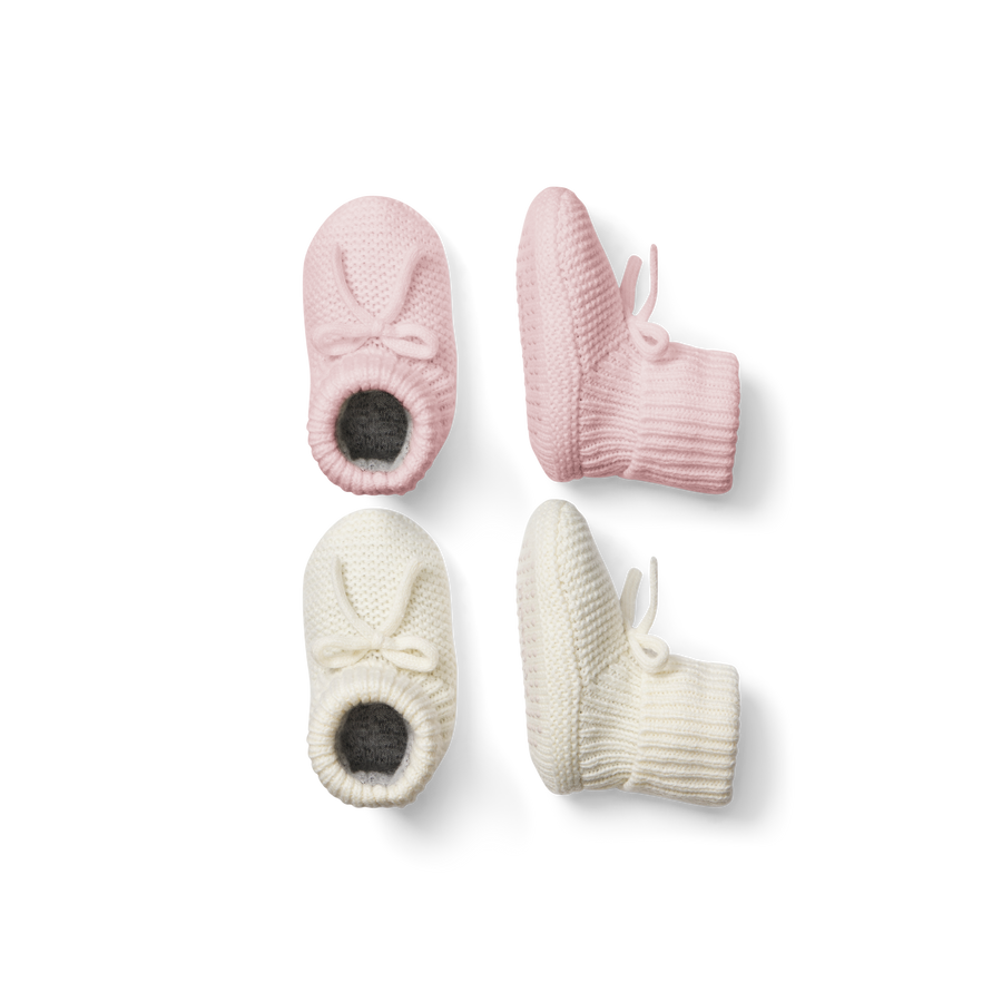 Baby Bow Gripper Slipper 2-Pack - Travel Home Wear