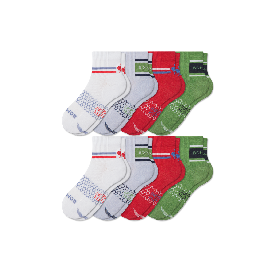 Youth All Sport Quarter Sock 8-Pack - Stride Cushion