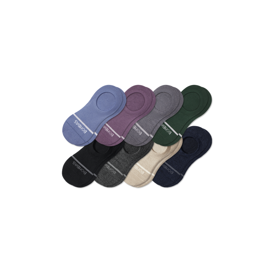 Women's Lightweight Merino Wool Blend No Show Sock 8-Pack - Outdoor Weekend Comfort