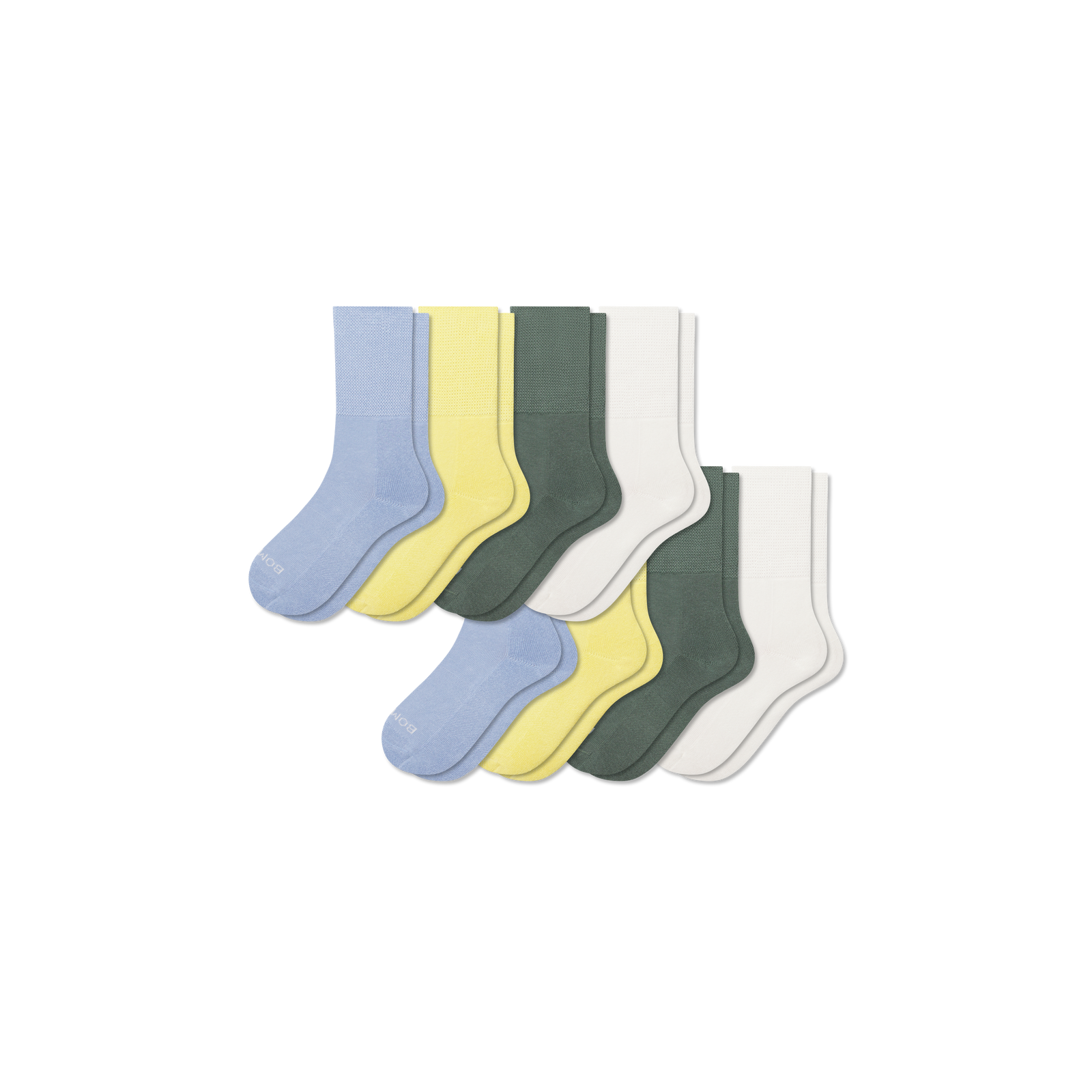 Youth Ultra Stretch Calf Sock 8-Pack - Dawn Glow L