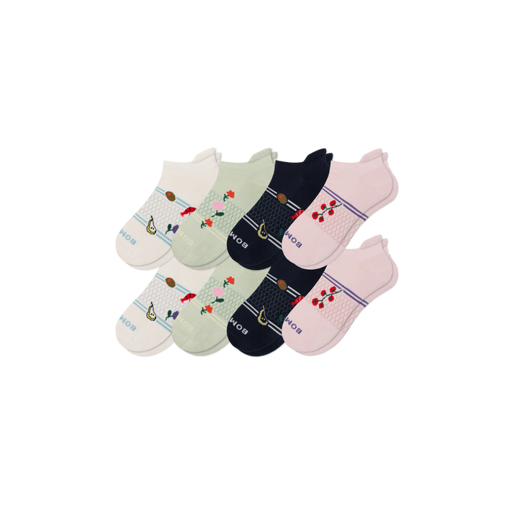 Women's Dinner Party Ankle Sock 8-Pack - Dinner Party Mix L