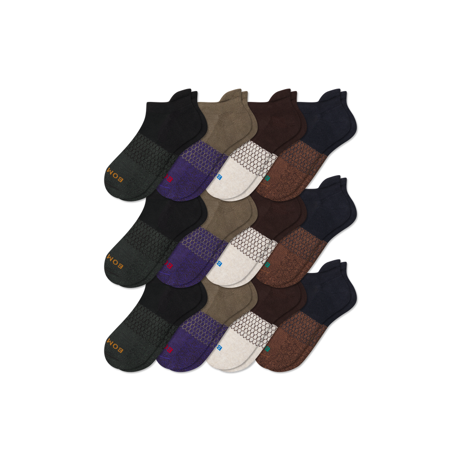 Men's Marl Ankle Sock 12-Pack - Weekend Everyday Wear