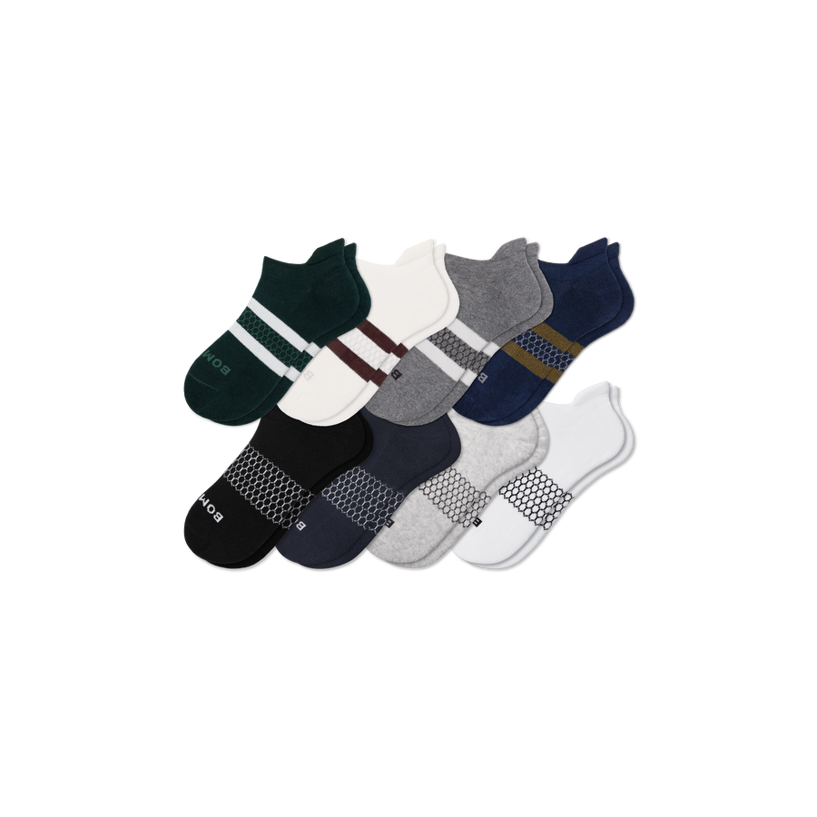 Men's Solids Ankle Sock 8-Pack - Daily Shift Wear