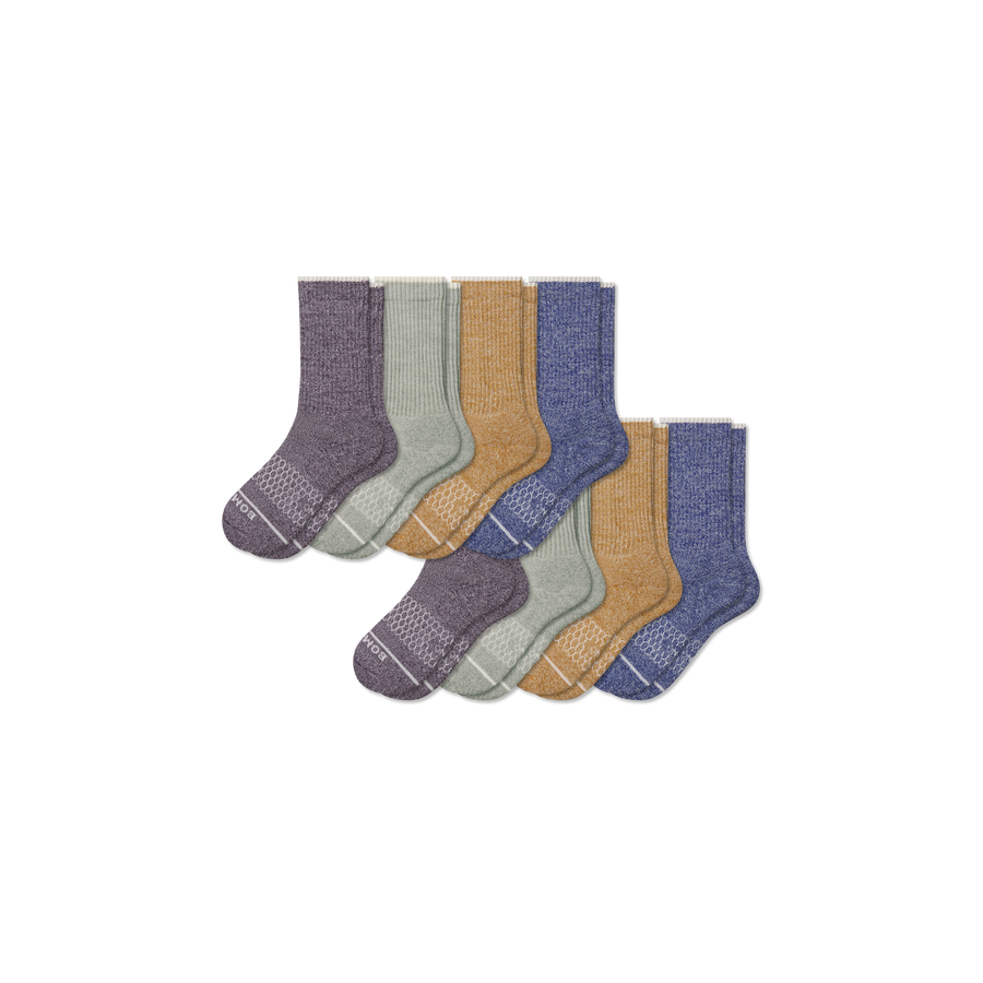 Youth Merino Wool Blend Calf Sock 8-Pack - Summit Fit