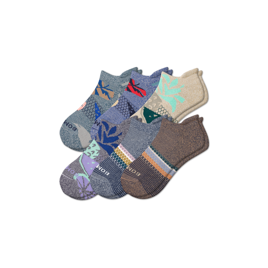 Men’s Tropical Ankle Sock 6-Pack - Modern Cushion
