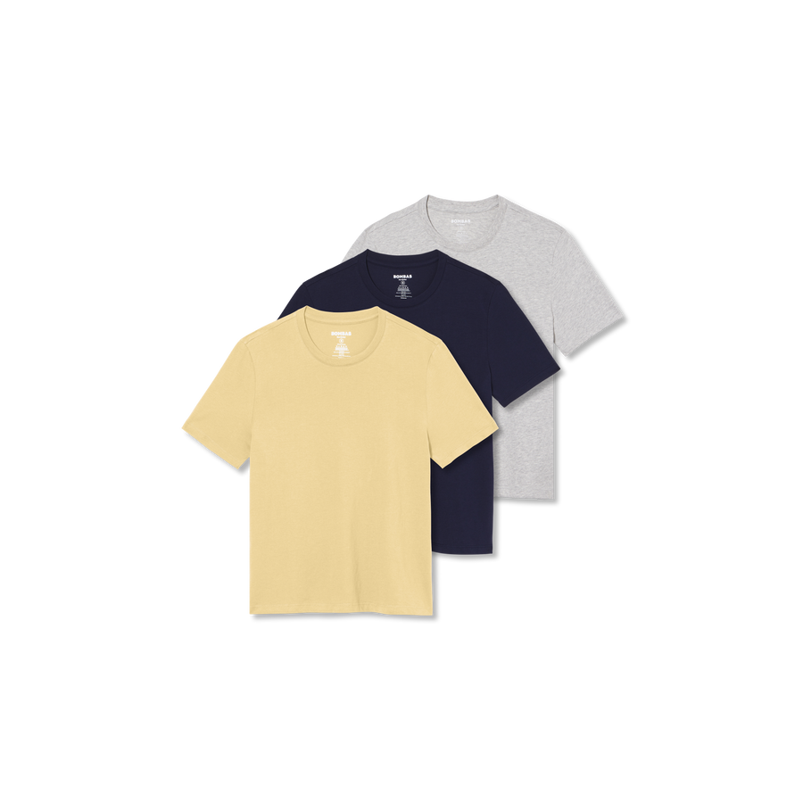 Women's Pima Cotton Crew Neck T-Shirt 3-Pack - Soft Cotton