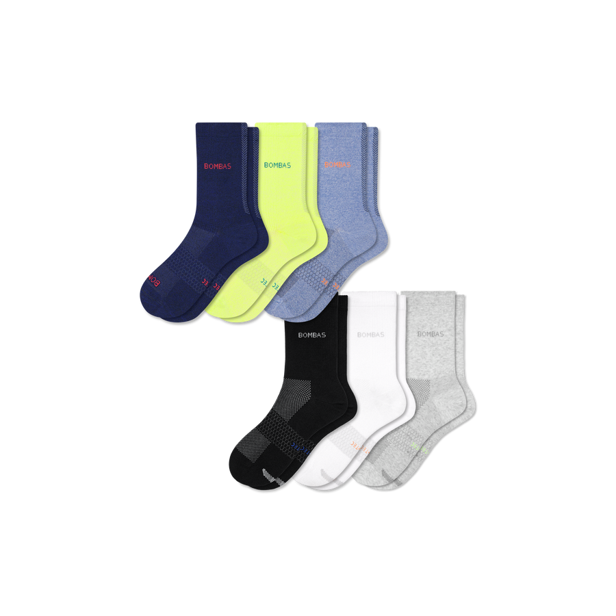 Men's UltraLite Sport Half Calf Sock 6-Pack - Cozy Everyday Rotation