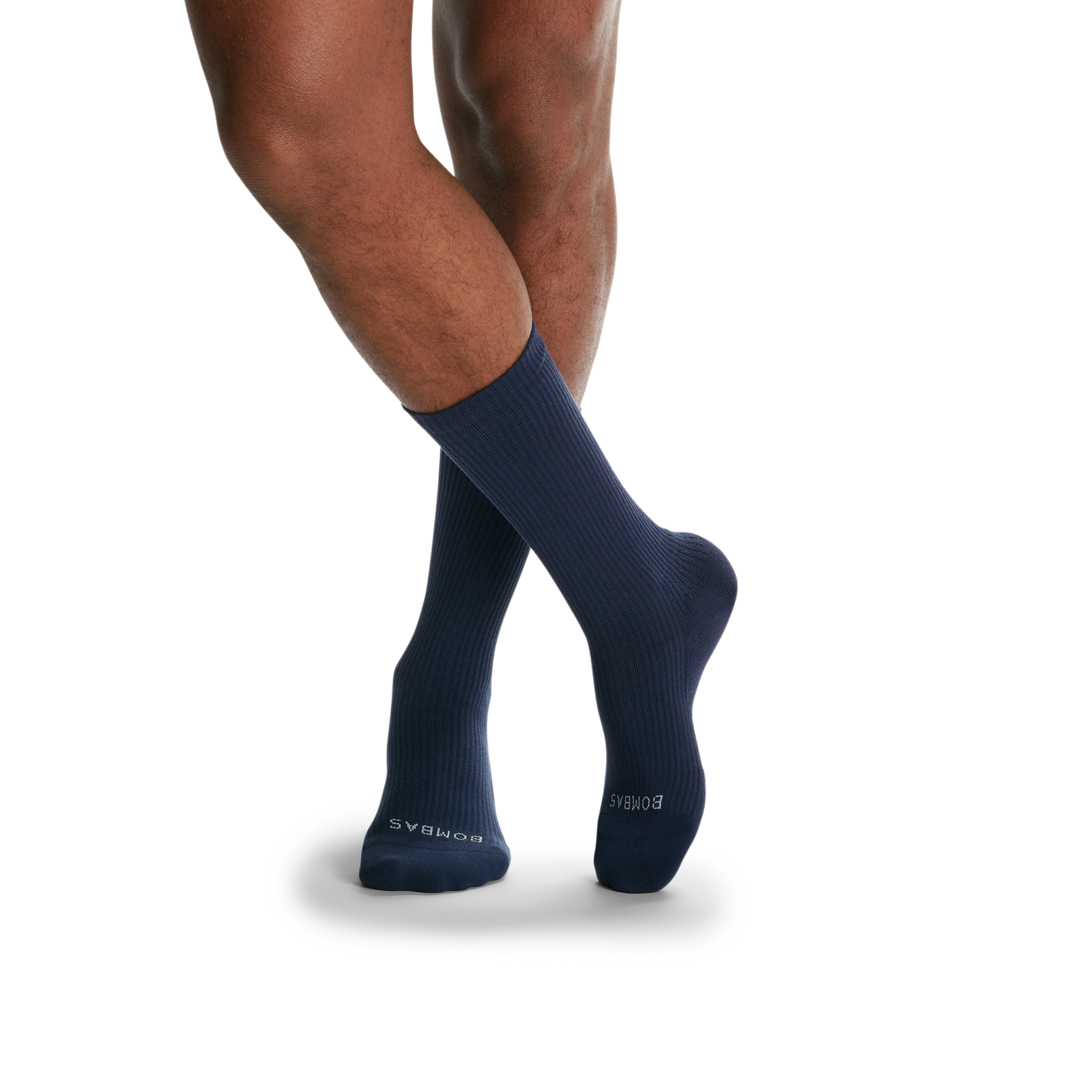 Modern Rib Calf Socks - Midnight Navy MO1 [5701]