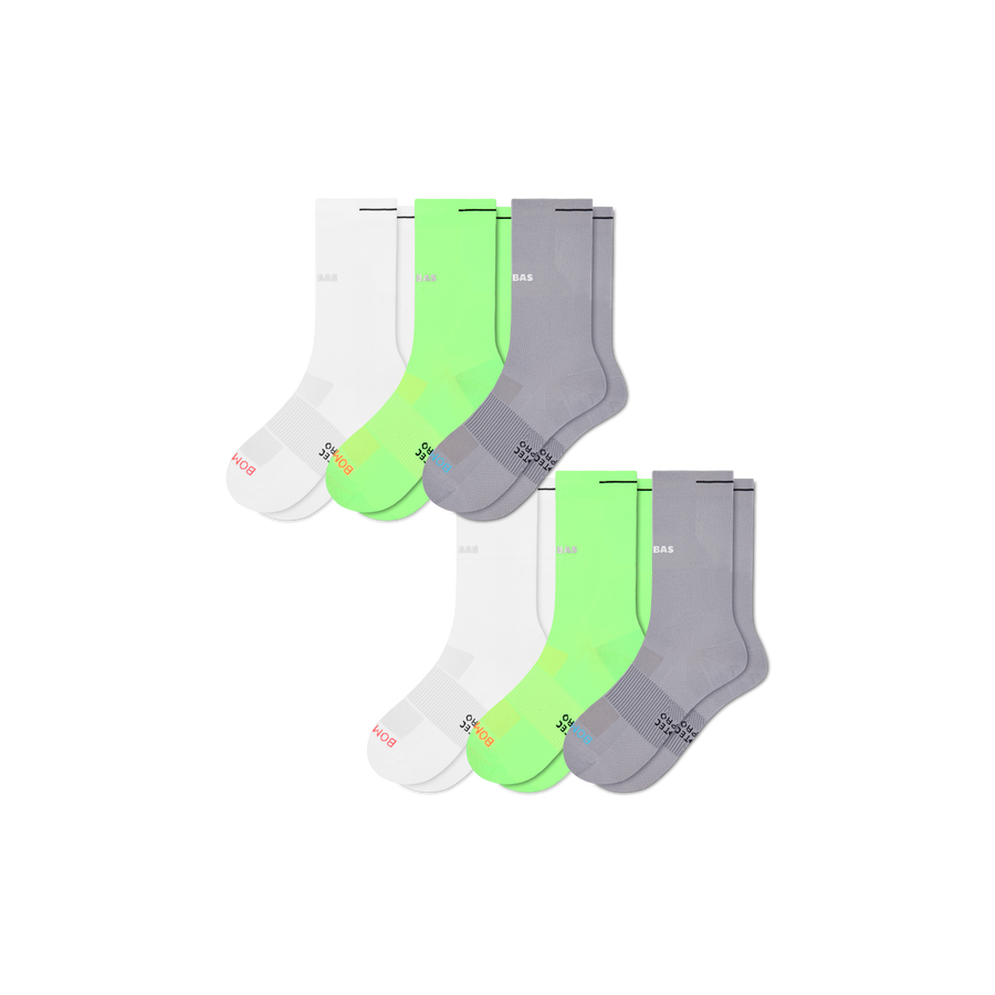 Women's RunPro Half Calf Sock 6-Pack - Smooth School Pair