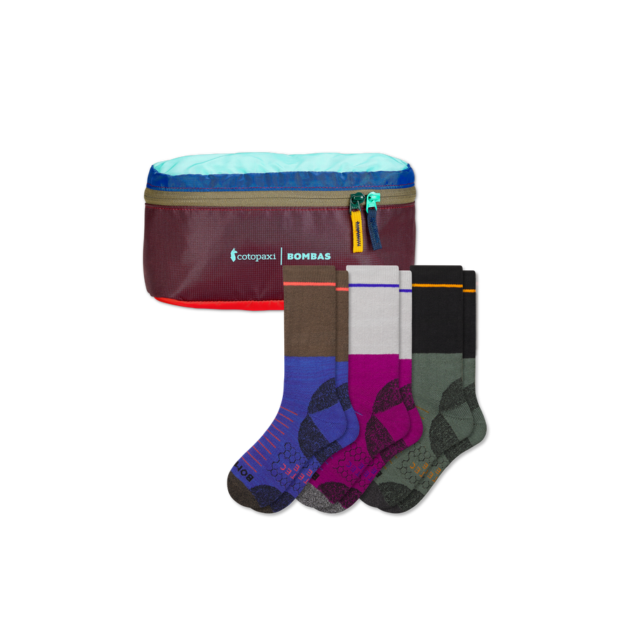 Men's Hiking Calf Sock 3-Pack & Cotopaxi Fanny Pack - Simple Closet Wrap