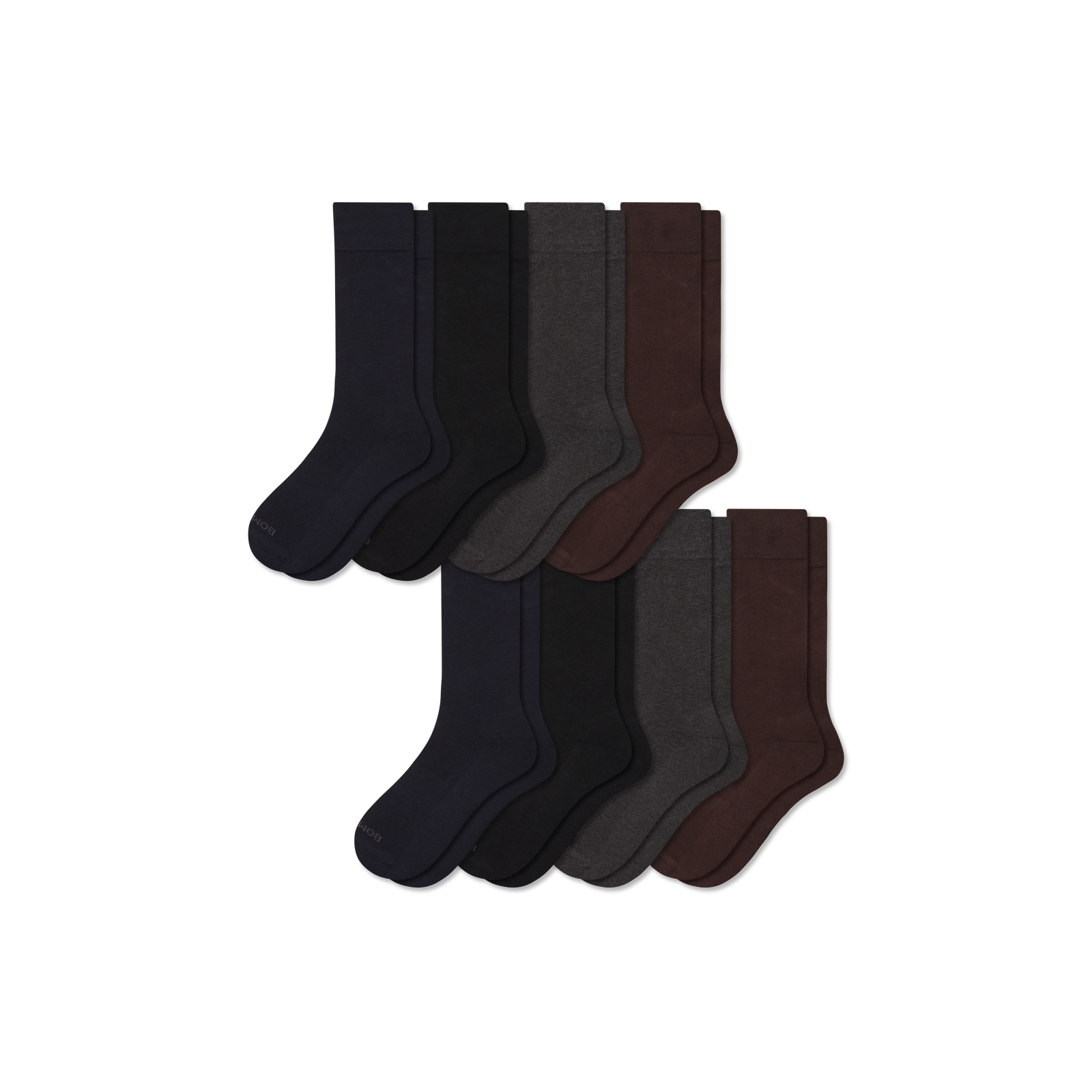 Men's Dress Calf Sock 8-Pack - Multi Mix L