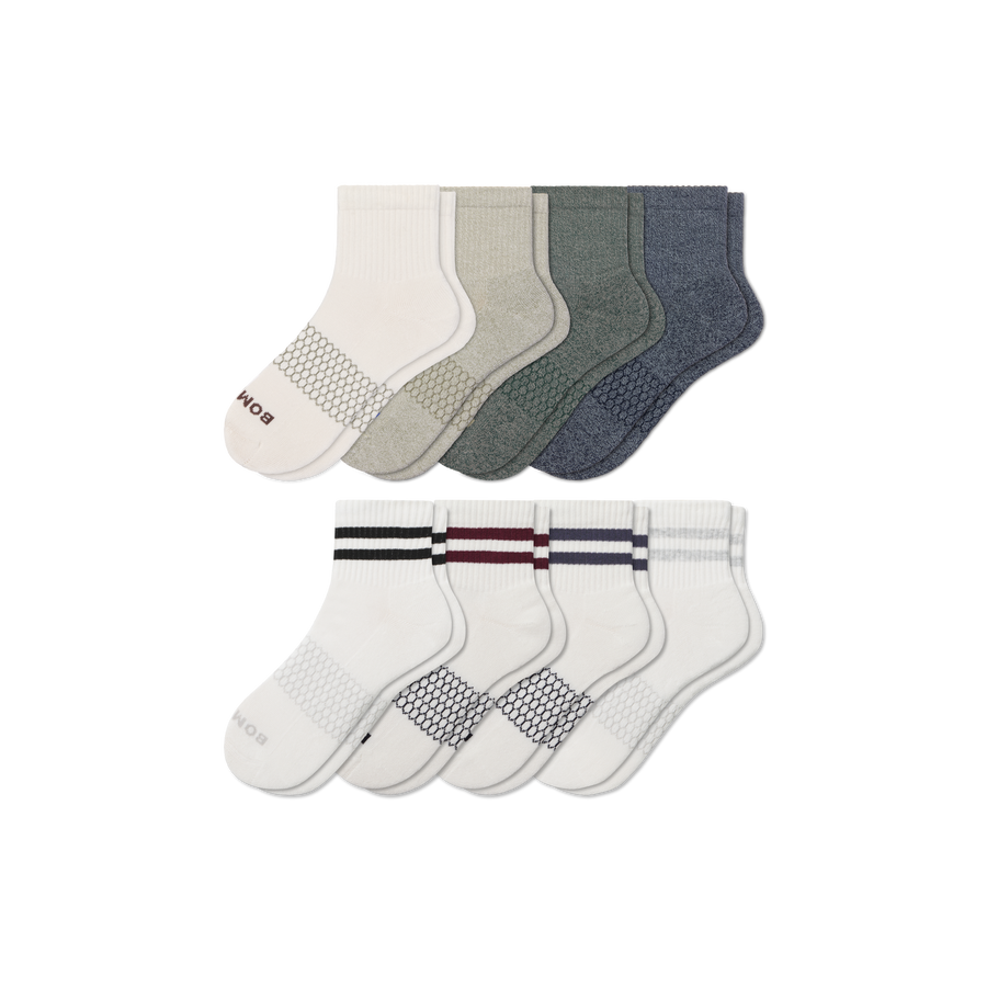 Men's Quarter Sock 8-Pack - Daily Everyday Support