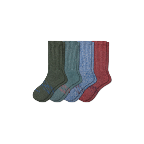 Men's Best Seller Calf Sock 4-Pack - olive-clay-mix - 1