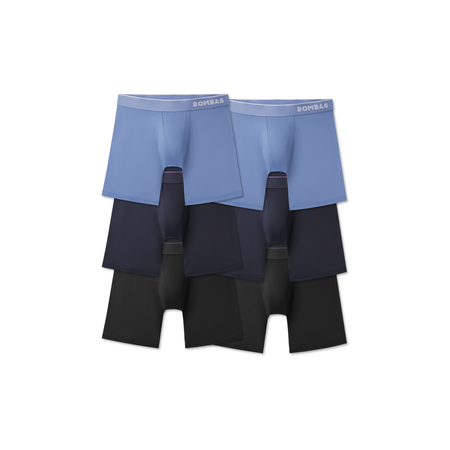 Men's Sport Flyless Boxer Brief 6-Pack - Modal Everyday Support