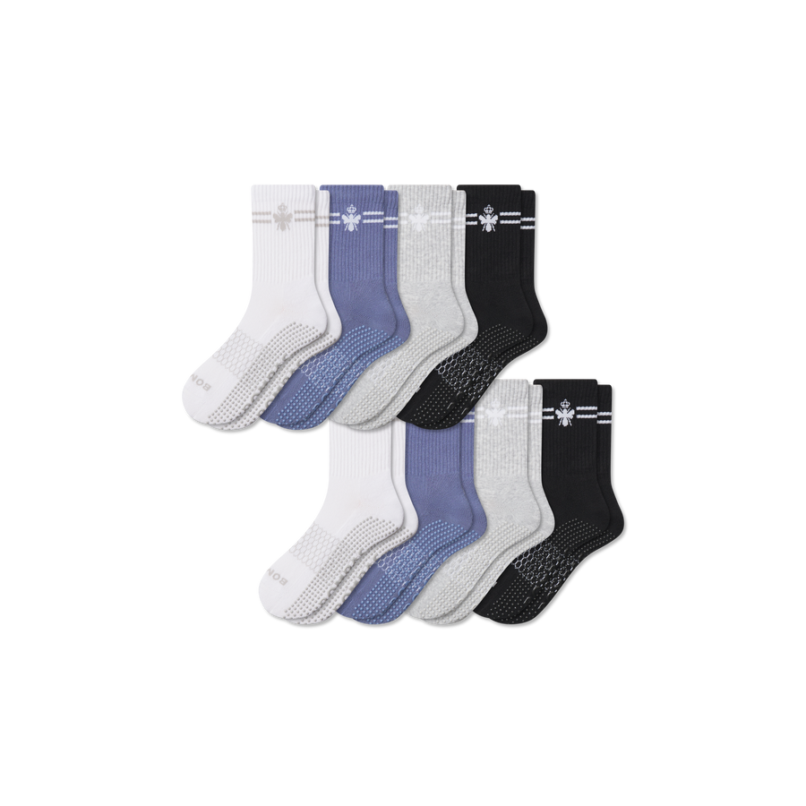 Men's Gripper Half Calf Sock 8-Pack - Classic Recovery Support