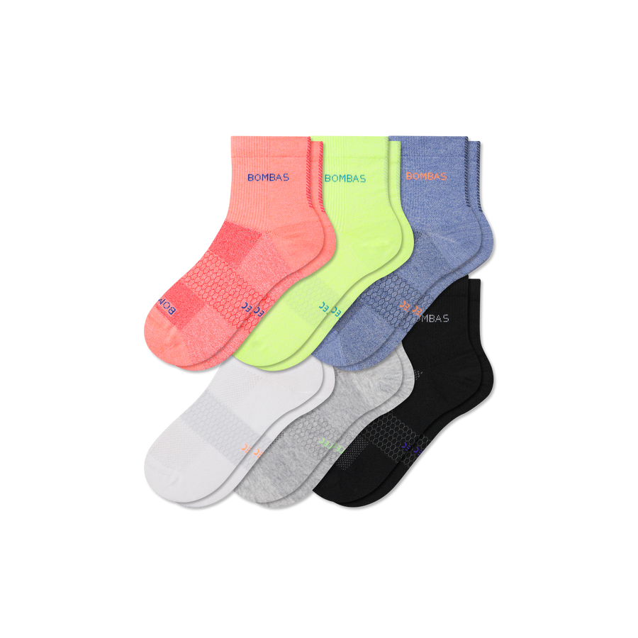 Men's UltraLite Sport Quarter Sock 6-Pack - Cushion Office Fit