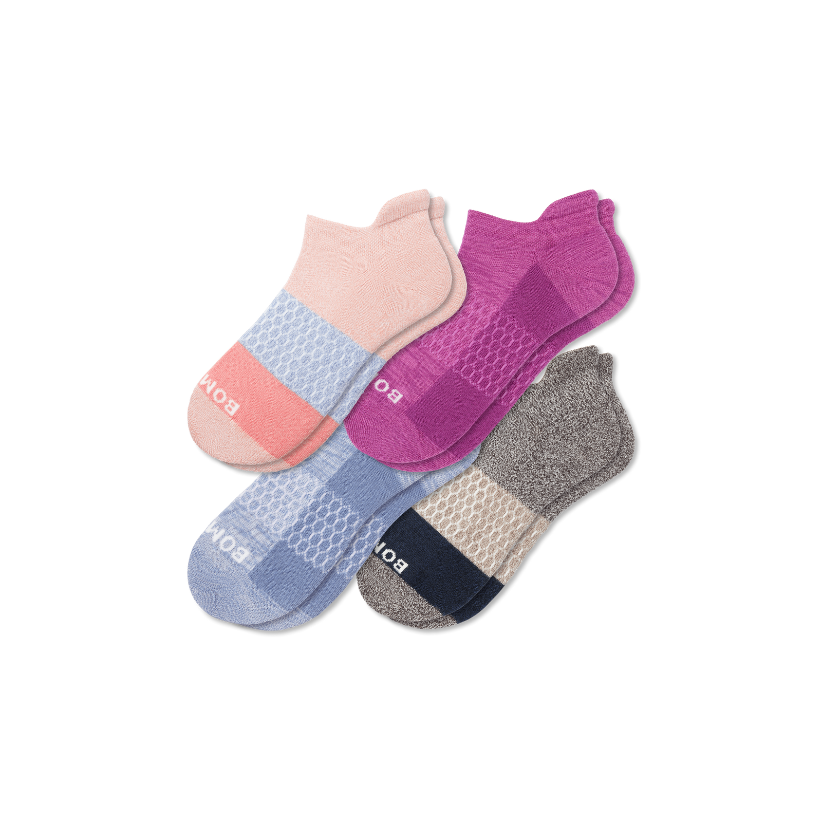 Women's Ankle Sock 4-Pack - Pink Fjord Mix L
