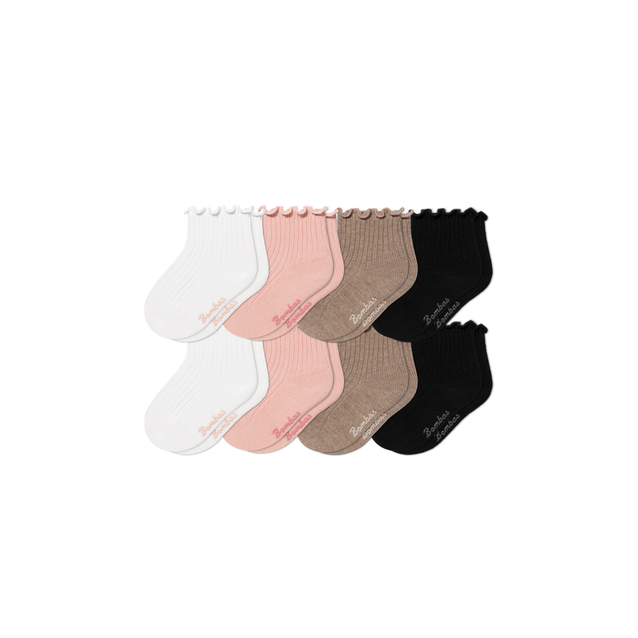 Baby Ruffle Rib Calf Sock 8-Pack (0-6 Months) - Active Crew Move