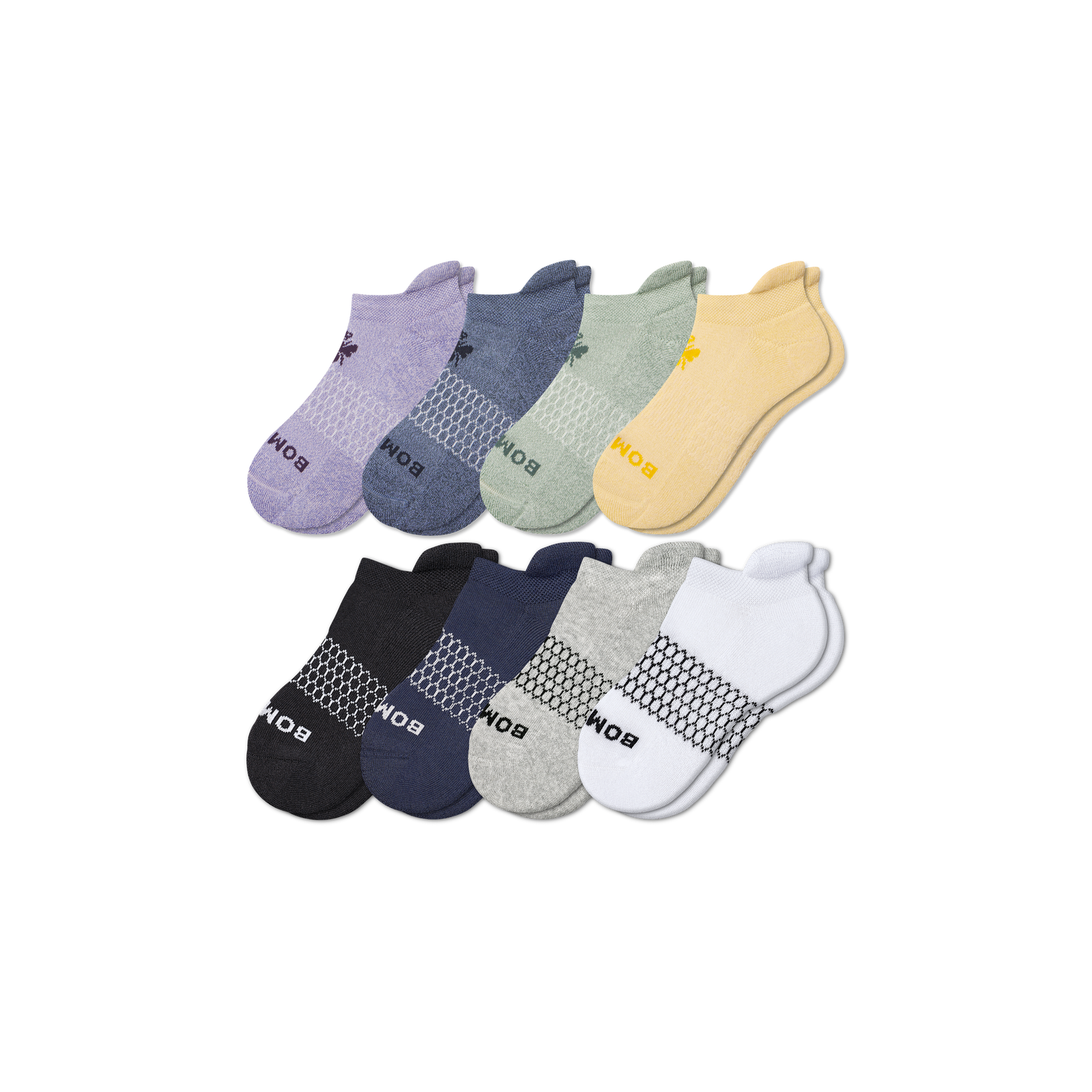 Youth Ankle Sock 8-Pack - Sage Blue Mix L