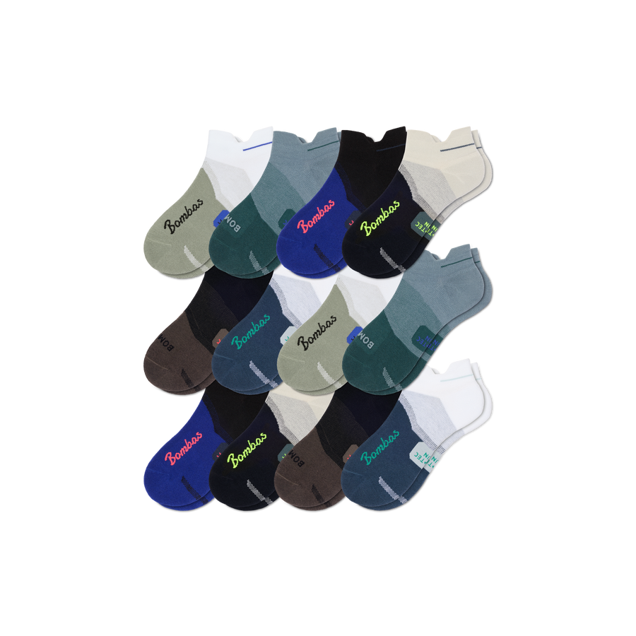 Men's Run Ankle Sock 12-Pack - Studio Hike Wear