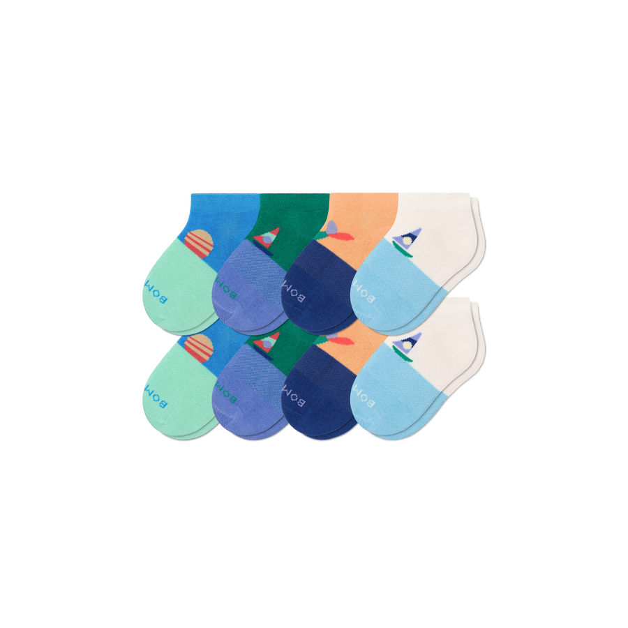 Toddler Lightweight Ankle Sock 8-Pack - Trail Office Fit