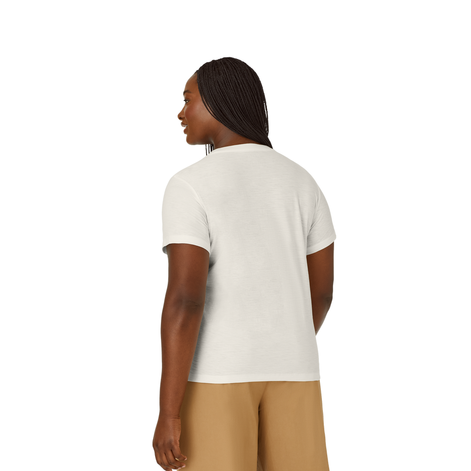 Air Slub Crew Neck T-Shirt Soft White WO3