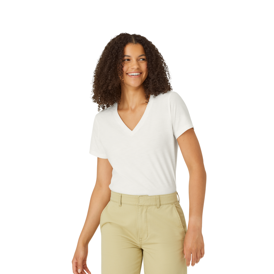 Women's Air Slub V-Neck T-Shirt - Classic Base Cut