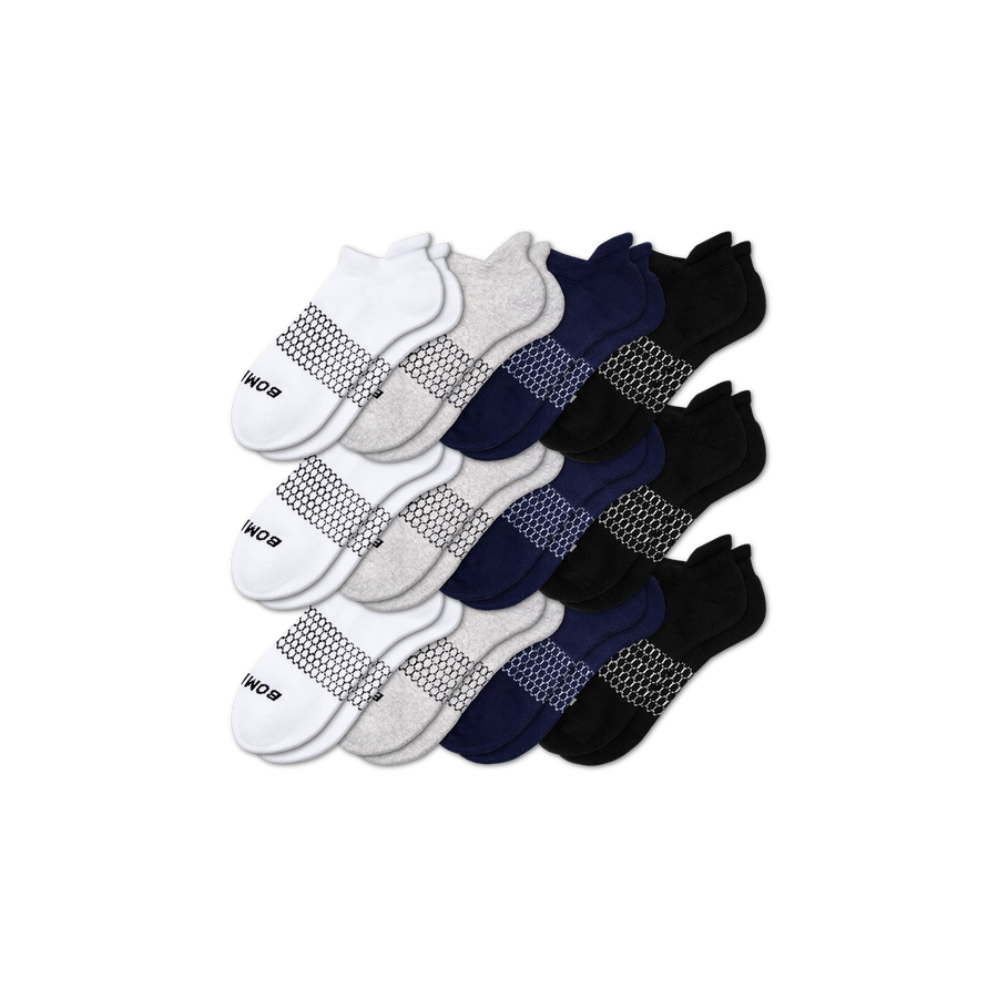 Men's Solids Ankle Sock 12-Pack - Everyday Run Wear