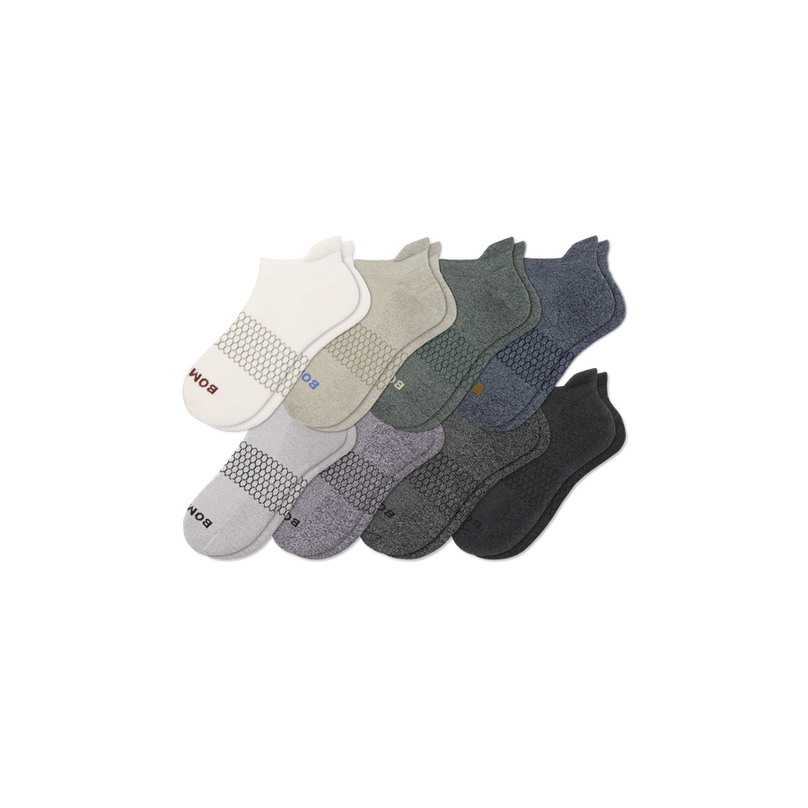 Men's Marl Ankle Sock 8-Pack - Everyday Travel Cushion