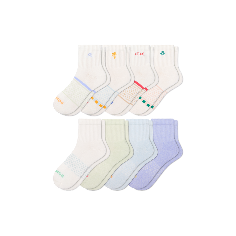 Women's Quarter Sock 8-Pack - Fresh Travel Cushion