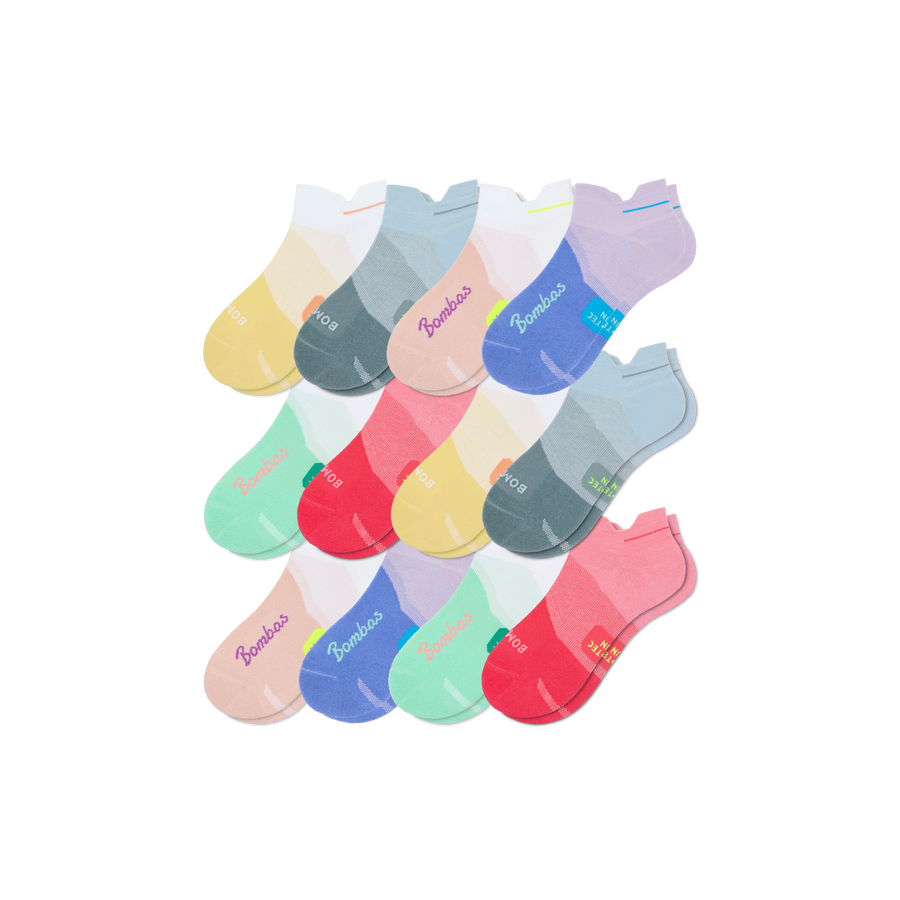 Women's Run Ankle Sock 12-Pack - Soft Hike Rotation