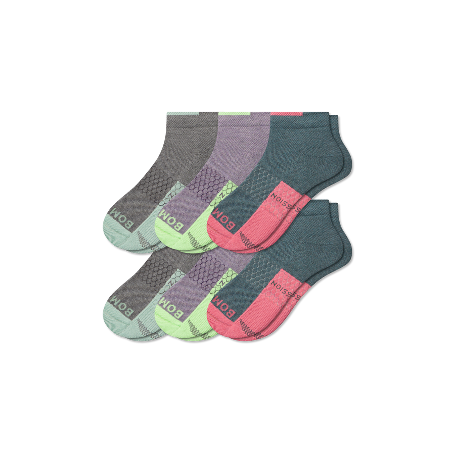 Women's Performance Compression Ankle Sock 6-Pack - Endurance Workout Flow