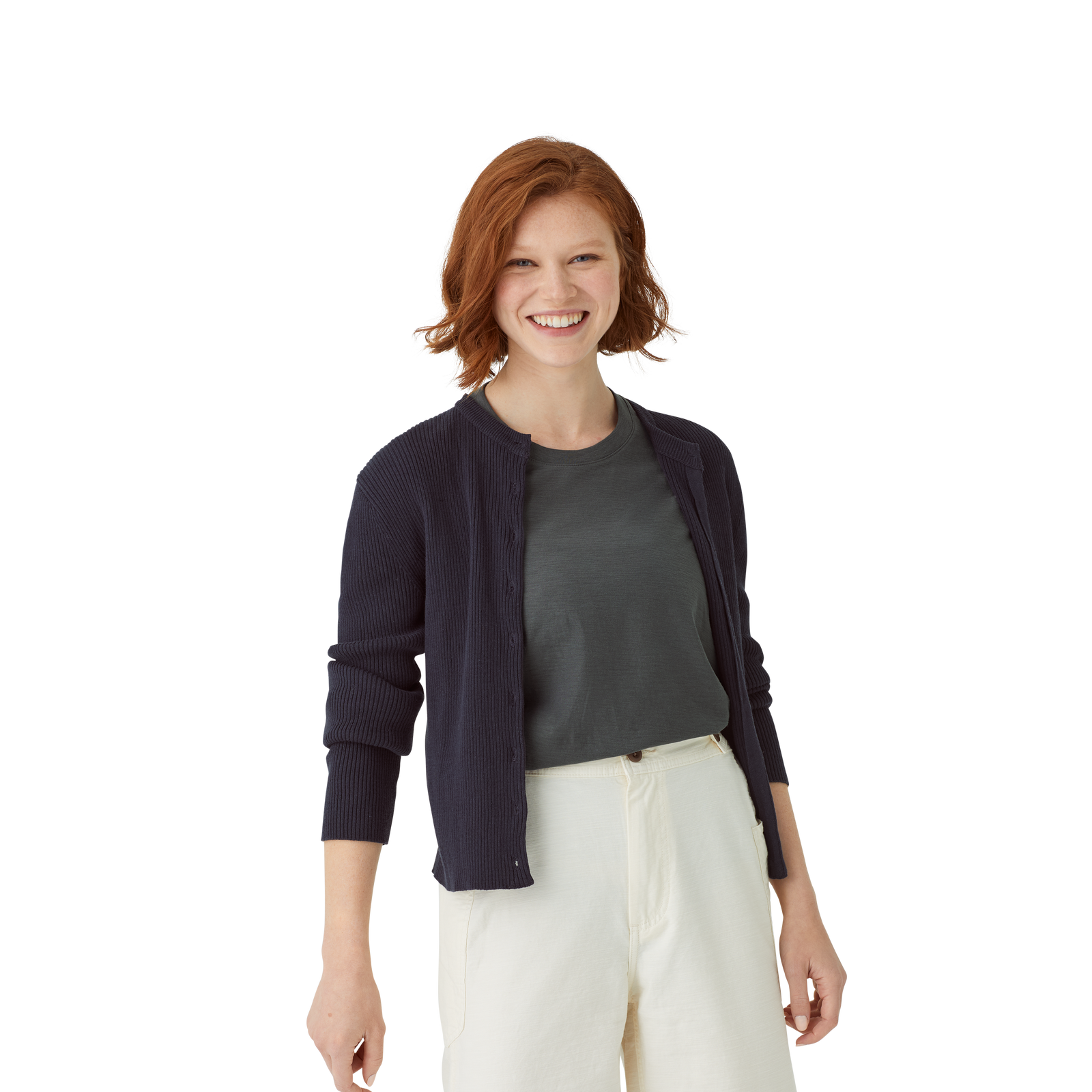 Air Slub Crew Neck T-Shirt Washed Black WO4 (Styled)