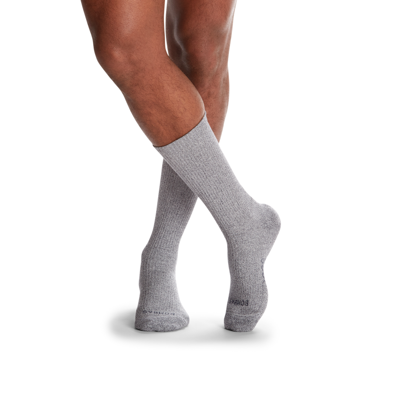 Modern Rib Calf Socks - Washed Black MO1 [6004]
