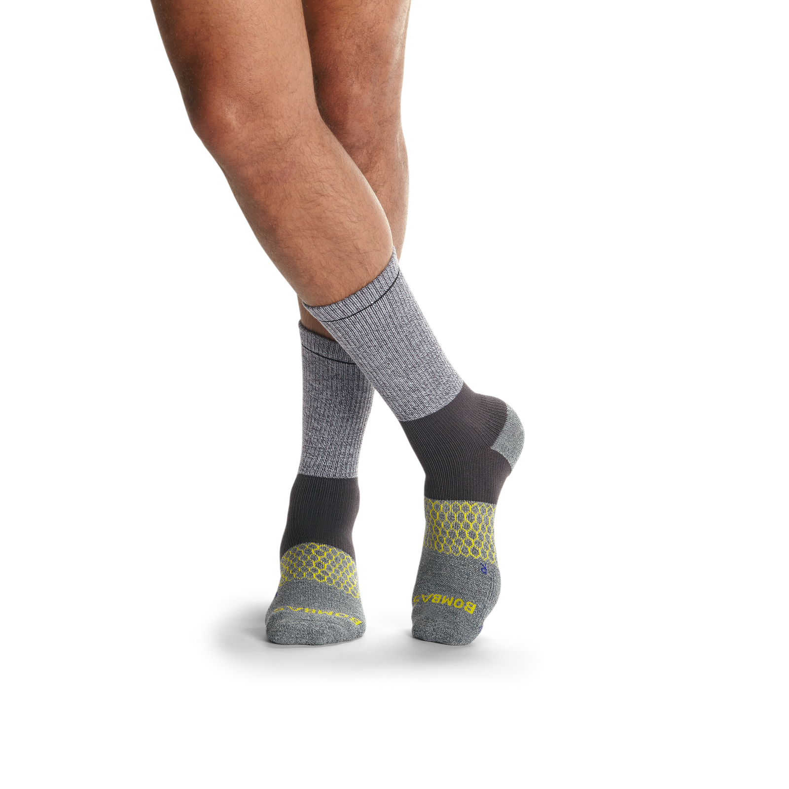 Men's All-Purpose Performance Work Calf Sock 6-Pack - white-black-mix - 2