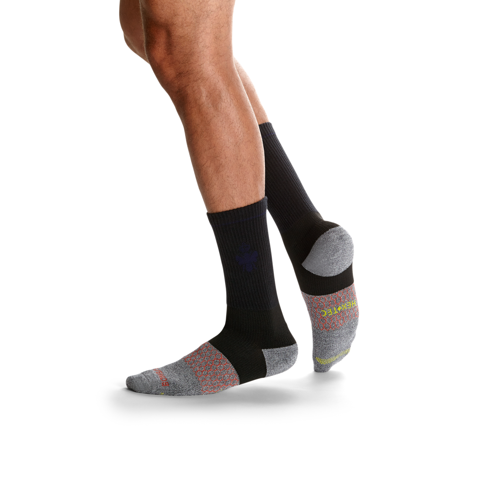 Men's All-Purpose Performance Work Calf Sock 6-Pack - white-black-mix - 3