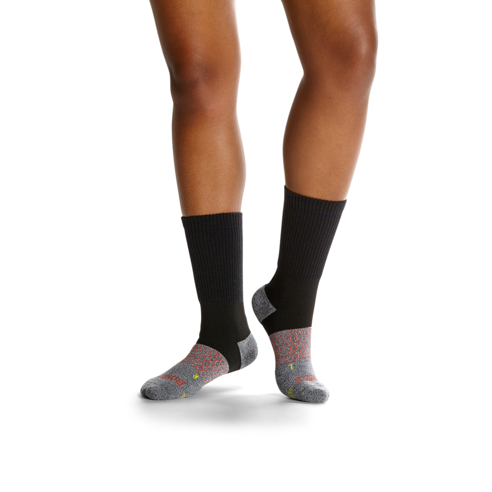 Women's All-Purpose Performance Work Calf Sock 3-Pack - white-black-mix - 8