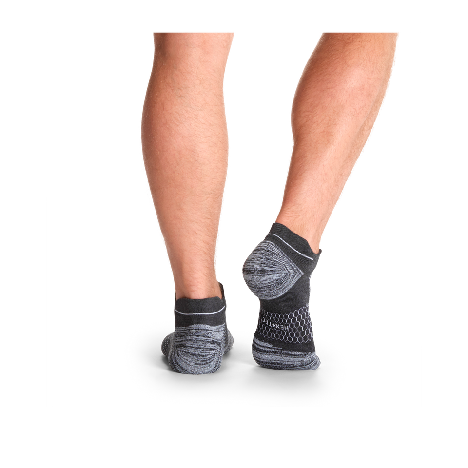 Men's Running Ankle Sock 12-Pack - white-charcoal-black - 5