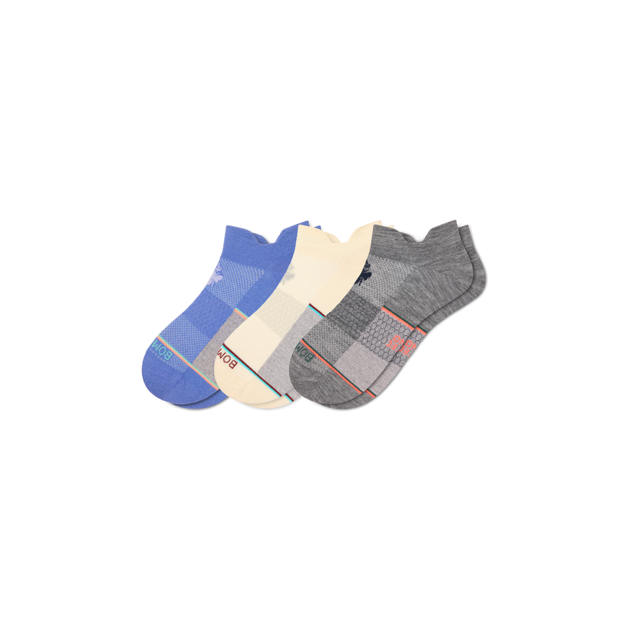Women's UltraLite Sport Merino Wool Blend Ankle Sock 3-Pack - Cozy Office Comfort