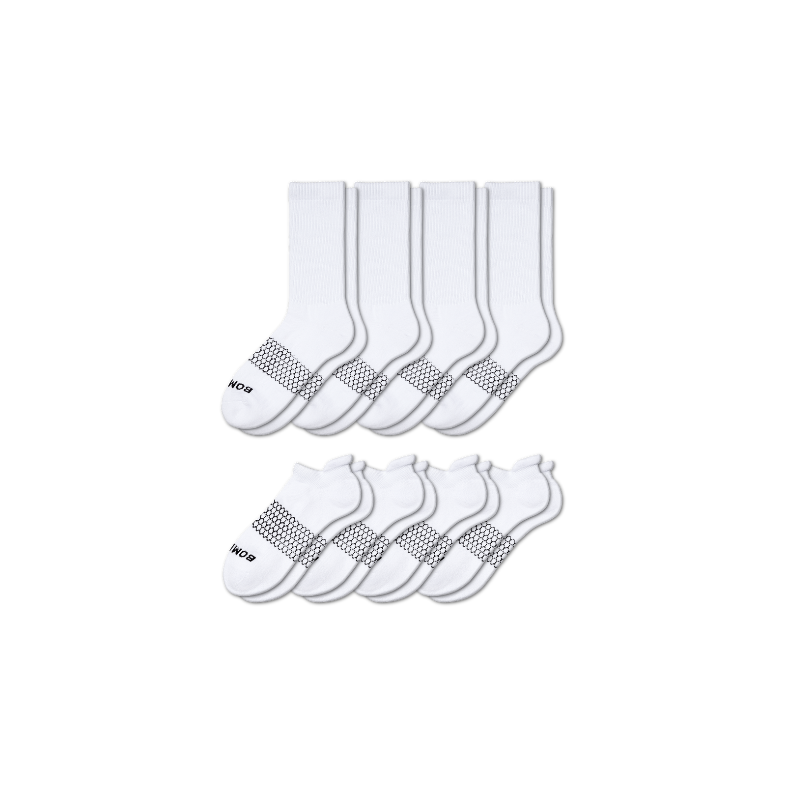 Women's Calf & Ankle Sock 8-Pack - white - 10