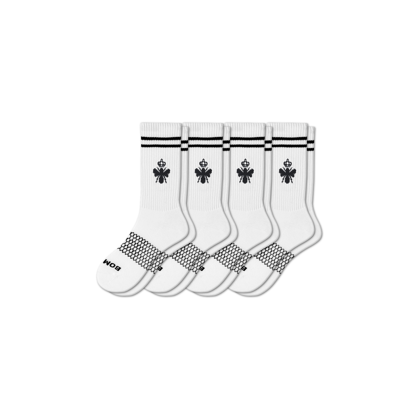 Men's Originals Calf Sock White 4-Pack L
