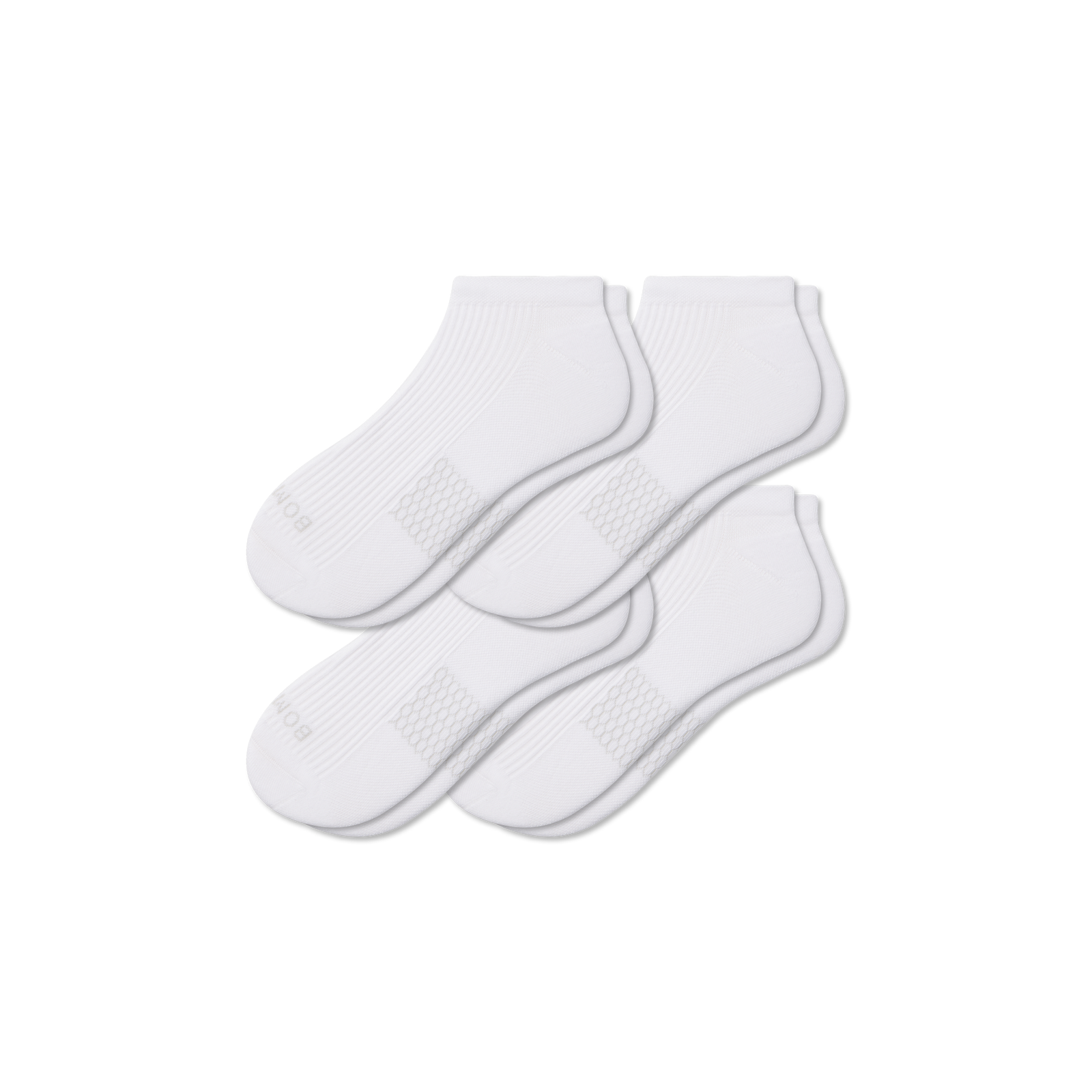 Modern Rib Ankle Sock 4-Pack - White