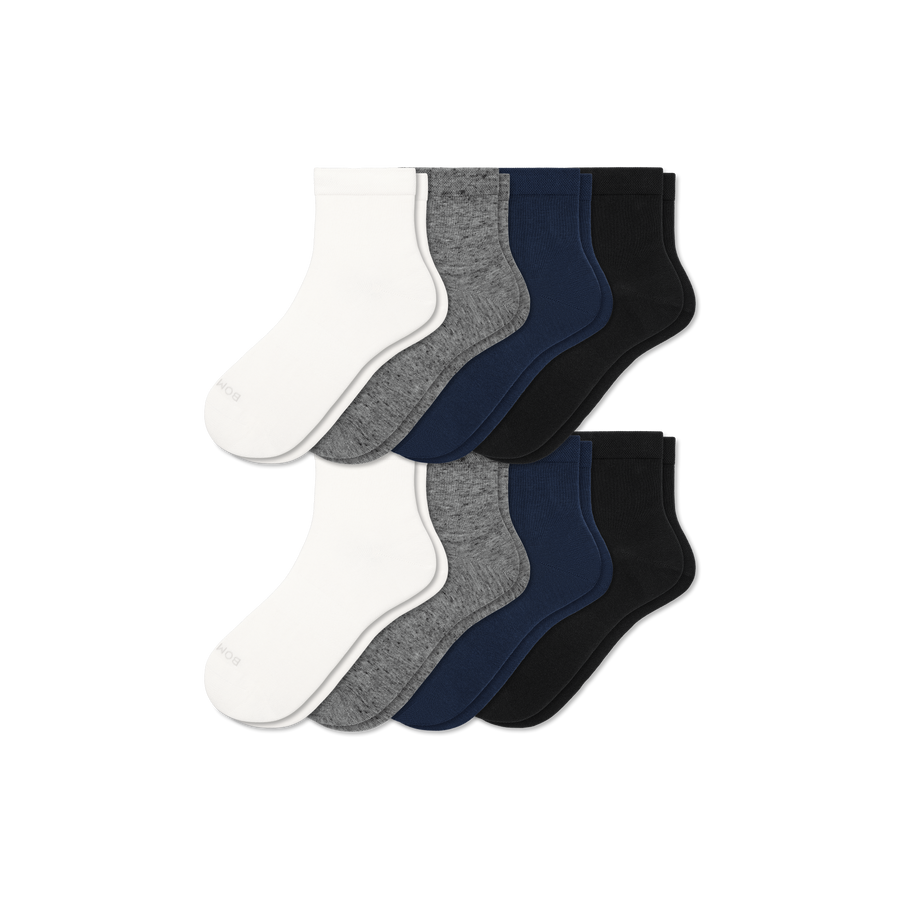 Women's Lightweight Quarter Sock 8-Pack - Everyday Recovery Cushion